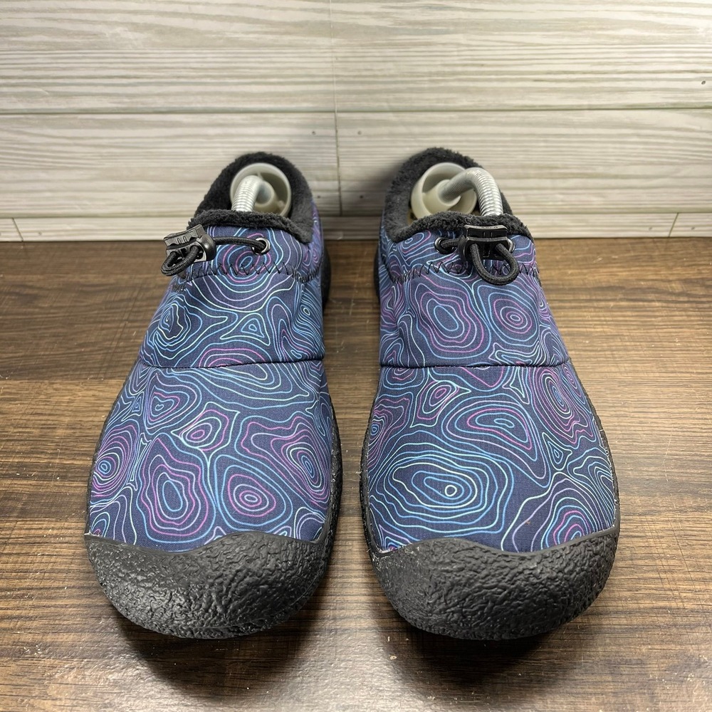 Keen Howser III Slide Topographic Pattern Women's Blue Black Shoes - W 8.5 - Picture 5 of 9
